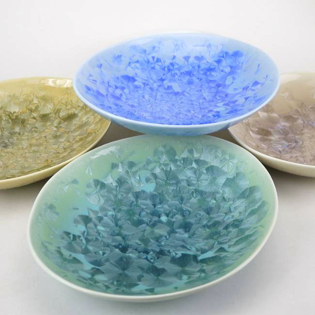 京焼 清水焼 花結晶楕円鉢揃え 陶あん : 松韻堂 Yahoo!店 - 通販