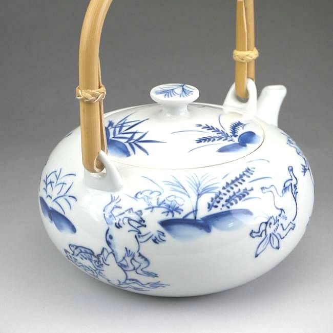 B39b  北村宗善造「染付高山寺香炉」共箱　清水焼　京都　鳥獣戯画　染付の王者 Amazon.co.jp: B39 北村宗善造染付高山寺香炉共箱 清水焼 京都