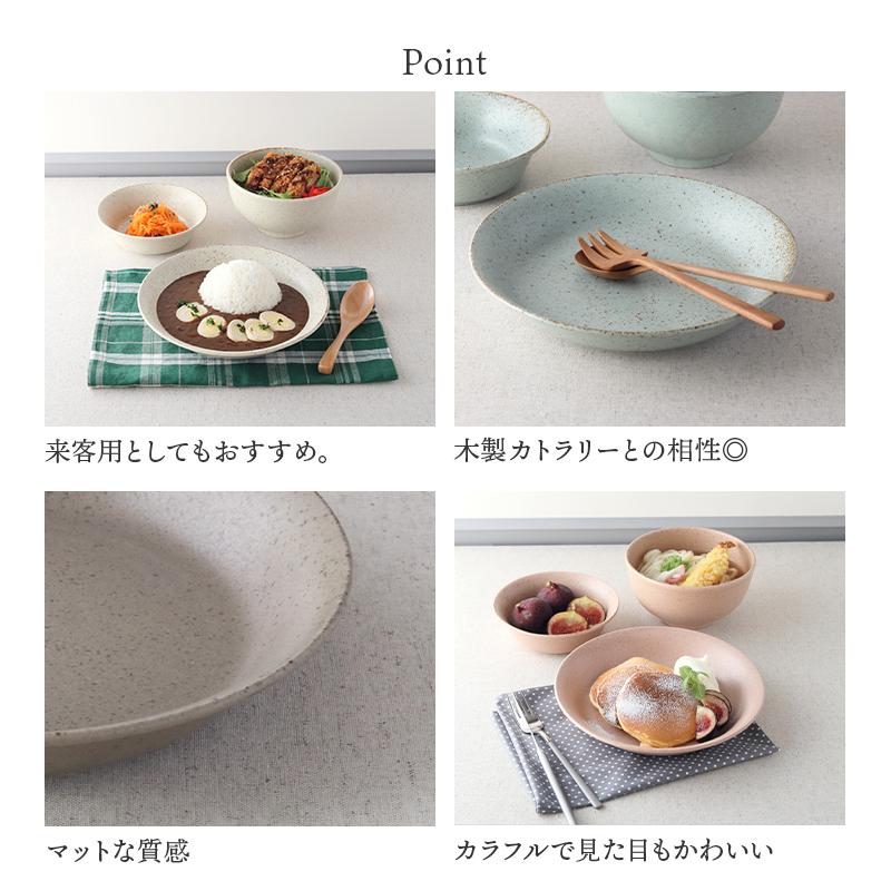 カレー皿　22cm　パステルマット　軽量食器