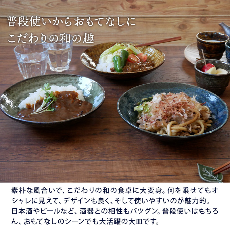 カレー皿　22cm　イラボ