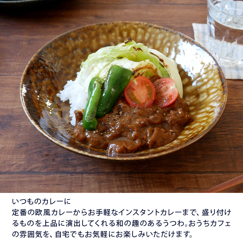 カレー皿　22cm　イラボ