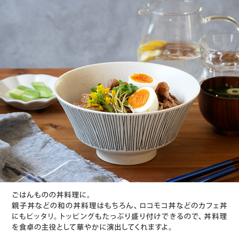 ラーメンどんぶり 18cm Rim wire 
