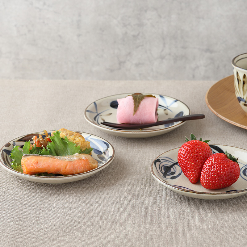 小皿 14cm 民彩 陶器