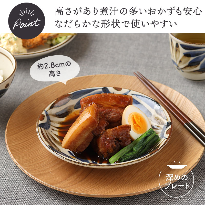 中皿 16.5cm 民彩 陶器 プレート