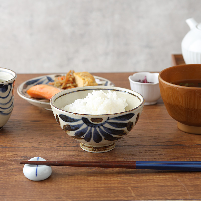 お茶碗 11.5cm 民彩 陶器