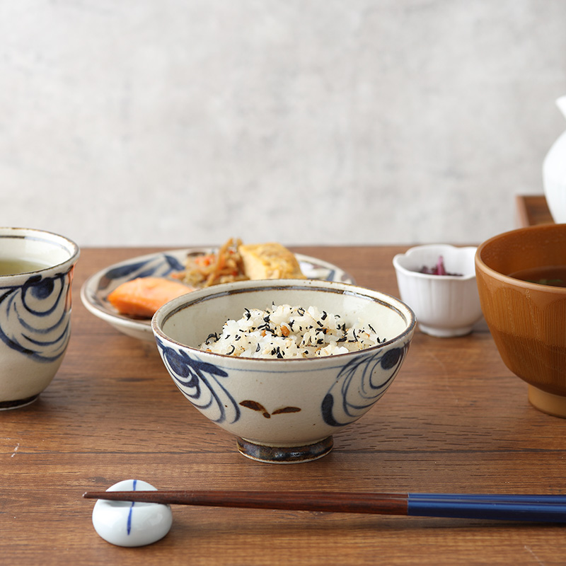 お茶碗 11.5cm 民彩 陶器