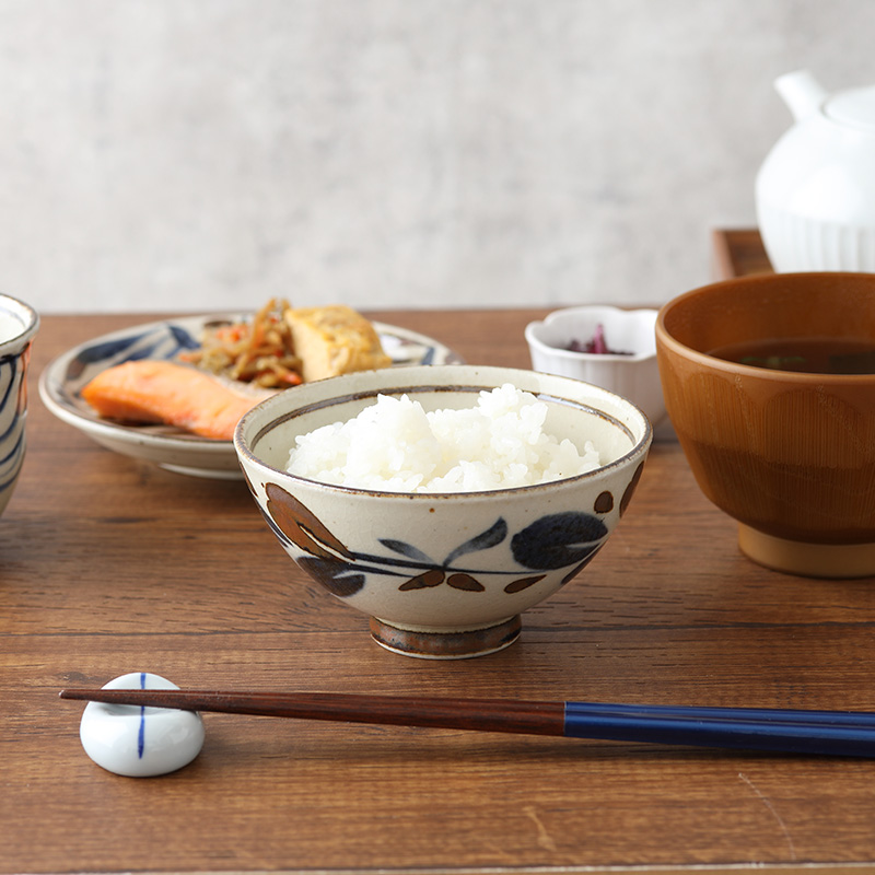 お茶碗 11.5cm 民彩 陶器