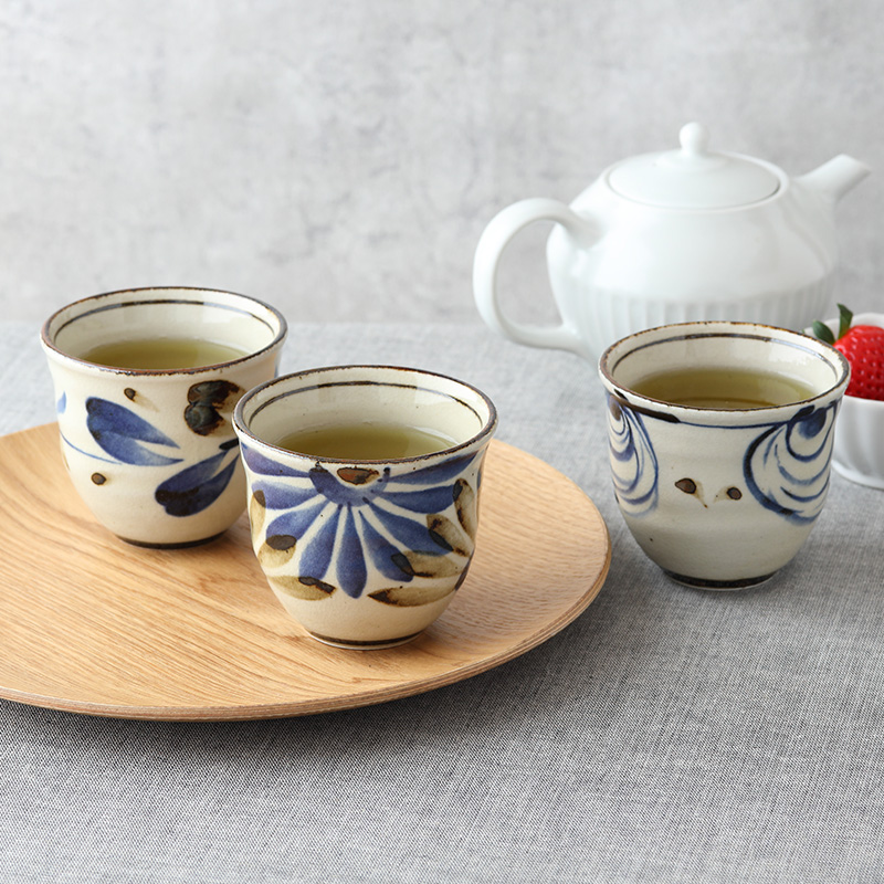 湯呑 210cc 民彩 陶器 湯呑み 湯飲み ゆのみ 湯のみ コップ カップ