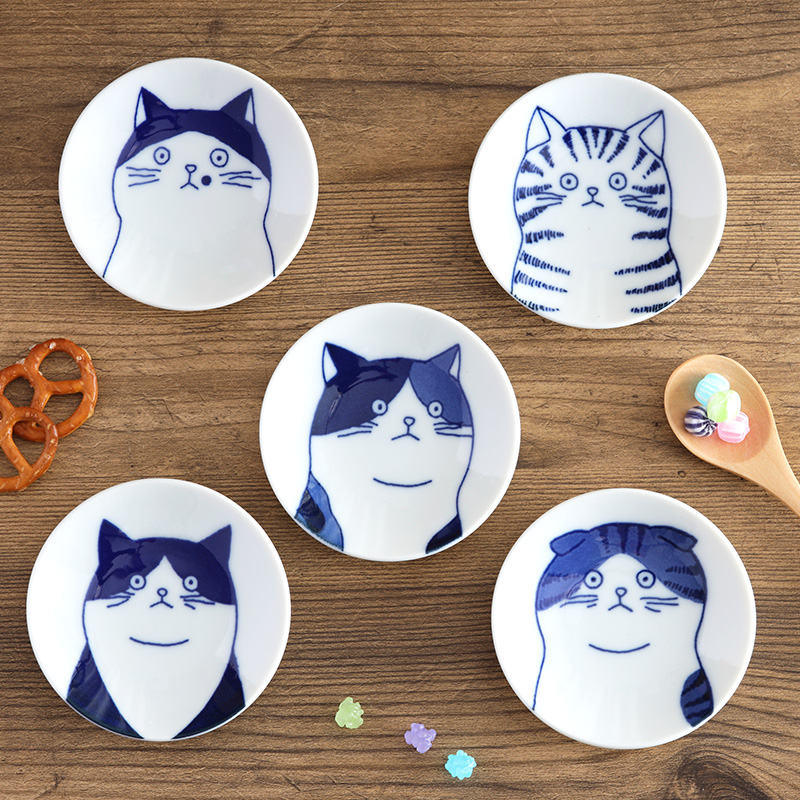 豆皿 8cm 猫SHICHITA