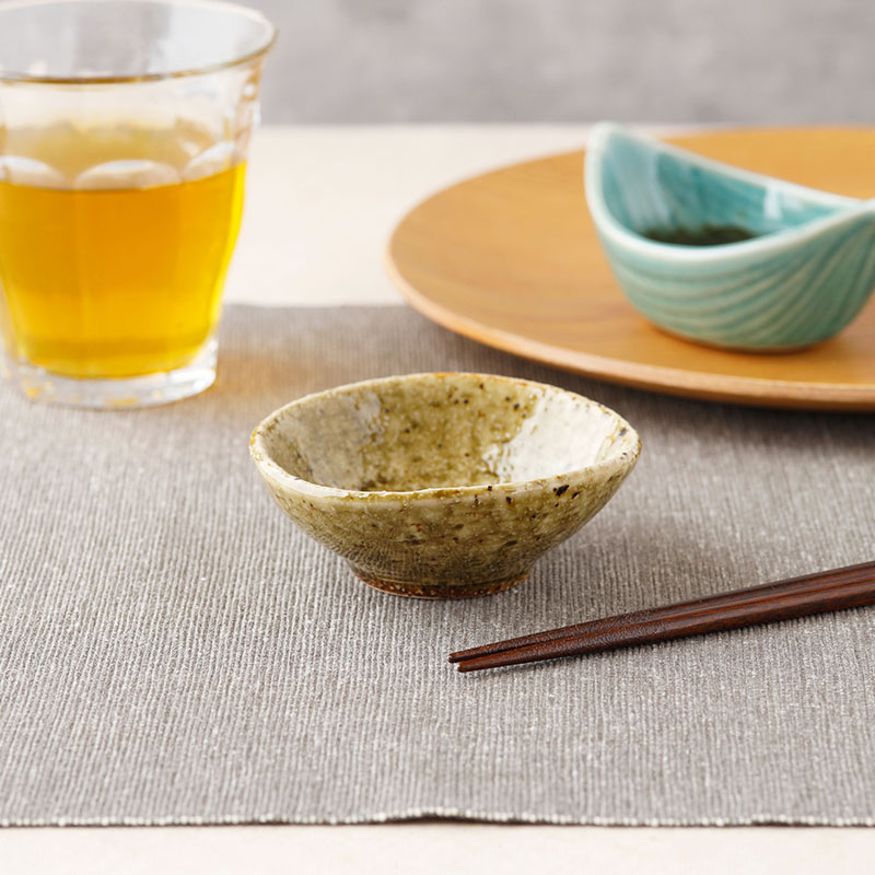 楕円小付 9cm 黄唐津 陶器 瀬戸焼