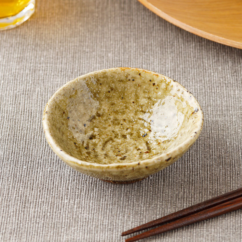 楕円小付 9cm 黄唐津 陶器 瀬戸焼 盛り付けイメージ
