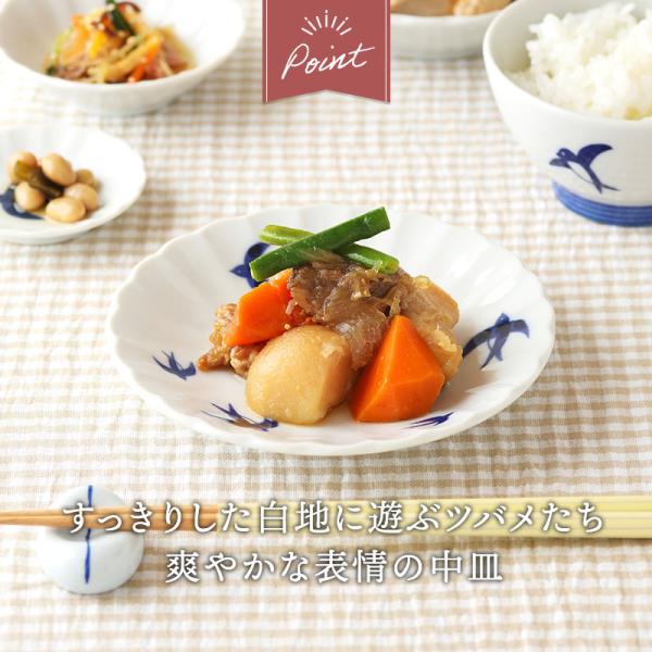 中皿 15cm ツバメ