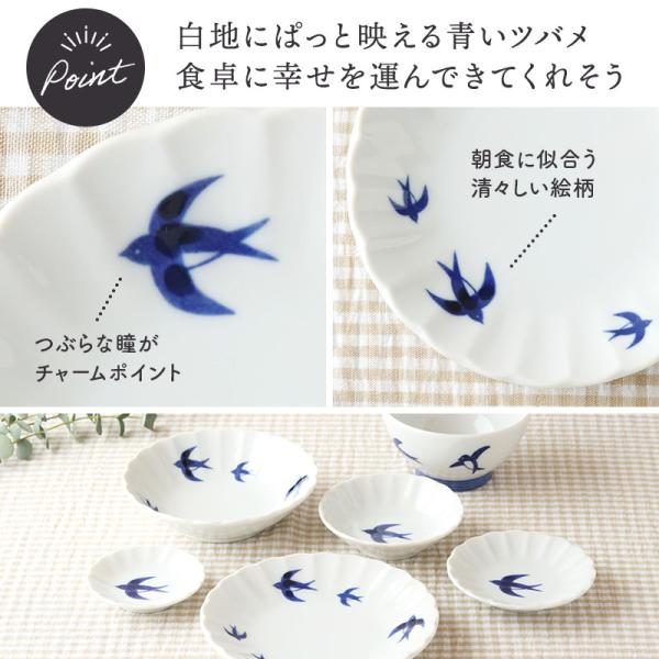 中皿 15cm ツバメ