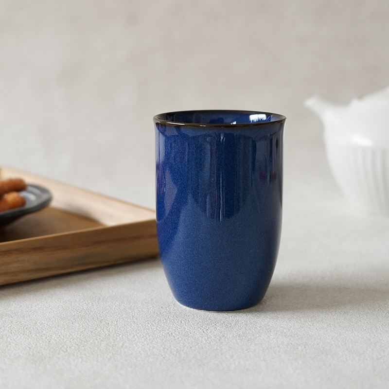 最大50%OFFセール】長湯呑 190cc 青なまこ 陶器 アウトレット 在庫限り