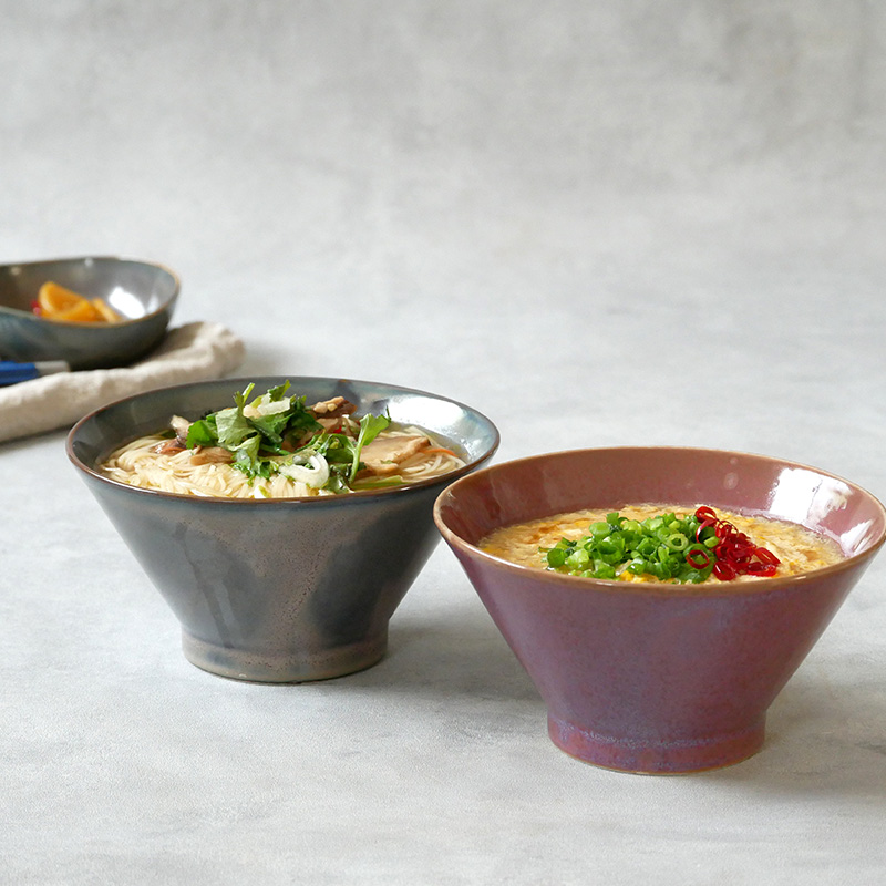 台形どんぶり 小 窯変 16cm