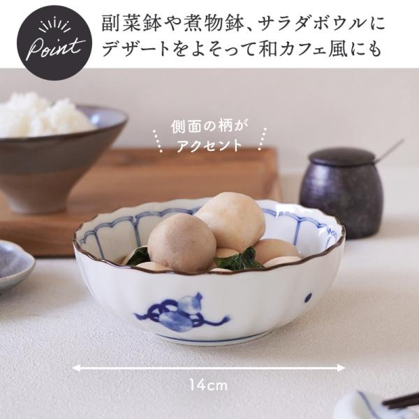 小鉢 14cm 菊形