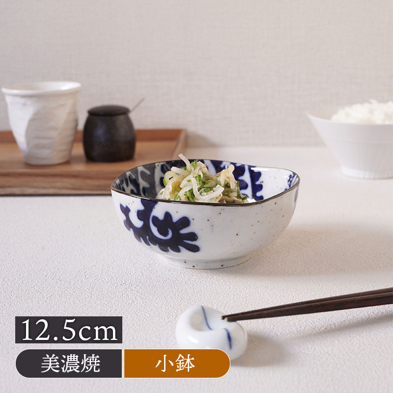 三角小鉢 12.5cm 太タコ唐草