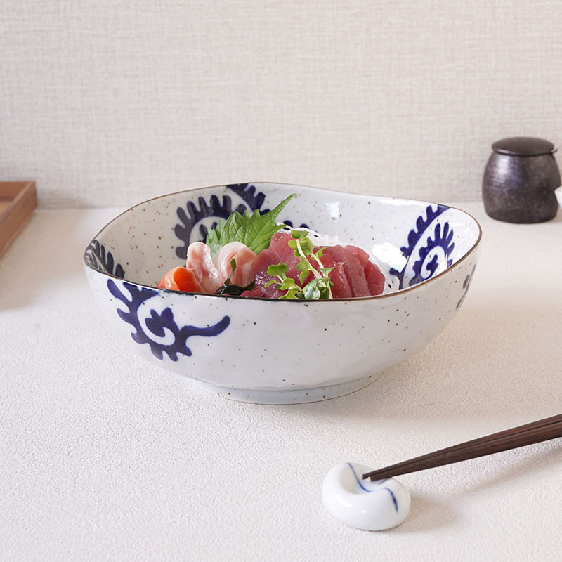 三角中鉢 20.5cm 太タコ唐草