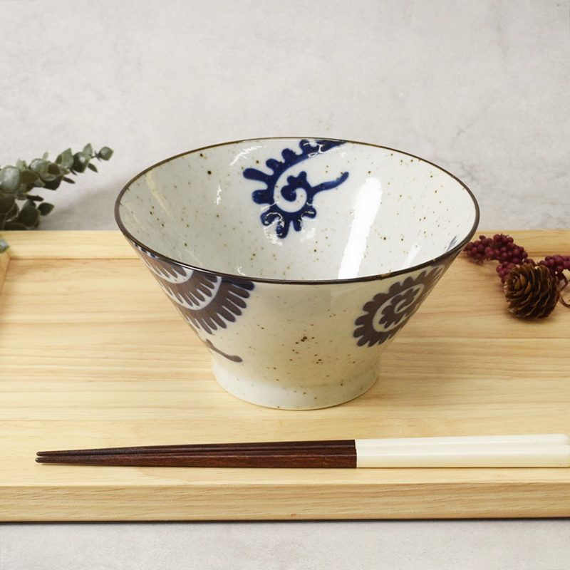 台形どんぶり 小 16cm 太タコ唐草