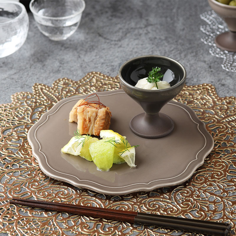 レリーフディッシュ Opera 洋食器 おしゃれ モダン シック プレート お