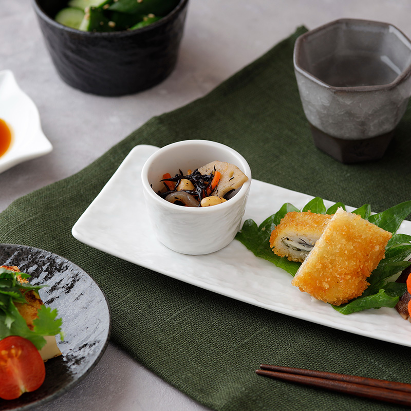 ミニカップ 5cm スレート調 ホワイト