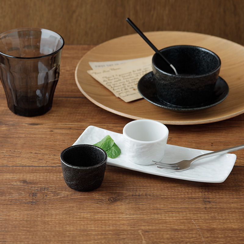 ミニカップ 5cm スレート調 ホワイト