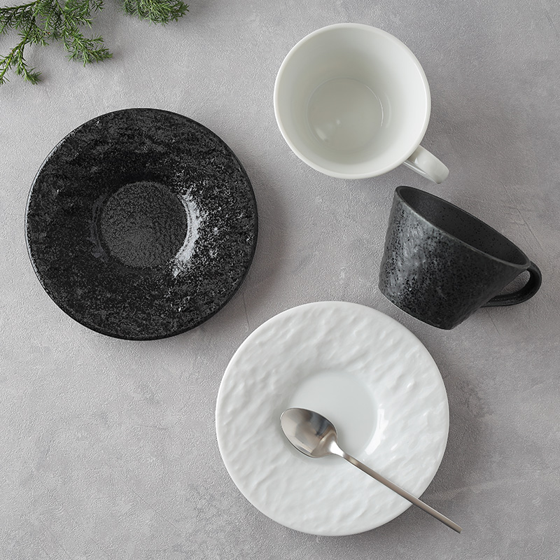 ソーサー 15cm スレート調 ホワイト