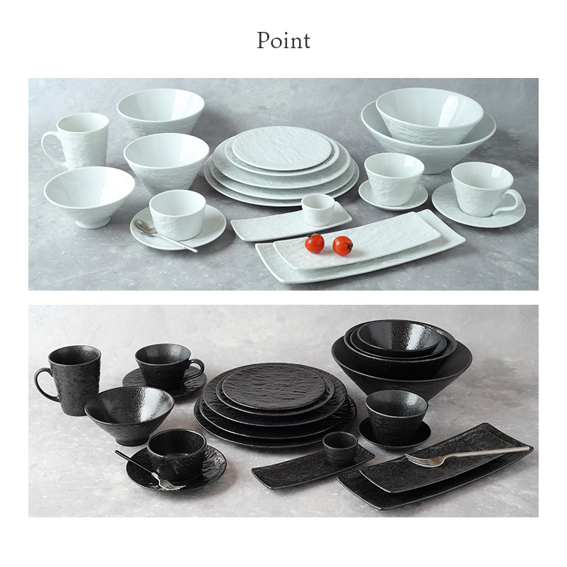 ソーサー 15cm スレート調 ホワイト