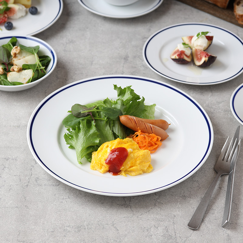 リムプレート 27cm インディゴライン