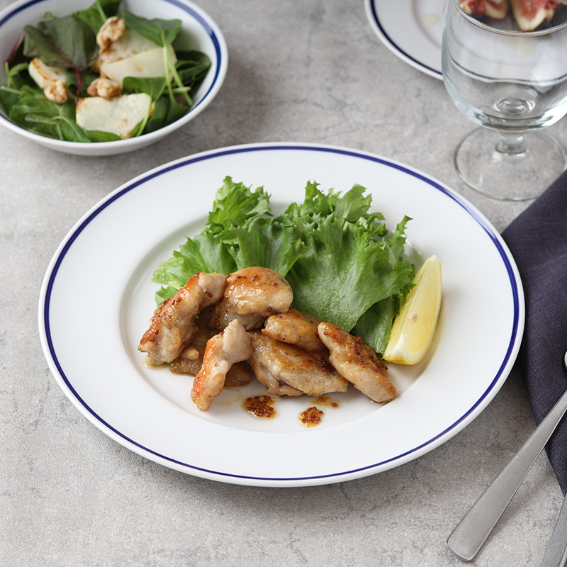 リムプレート 24cm インディゴライン