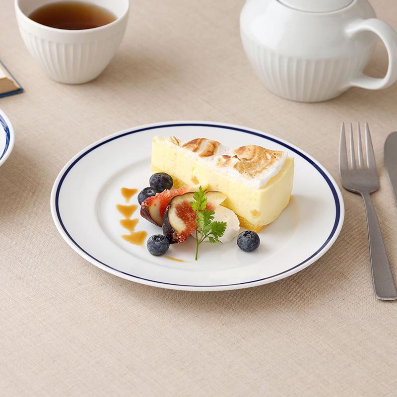 リムプレート 24cm インディゴライン