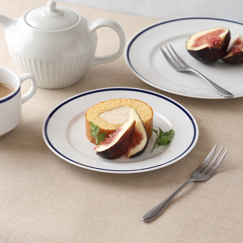 リムプレート 17cm インディゴライン