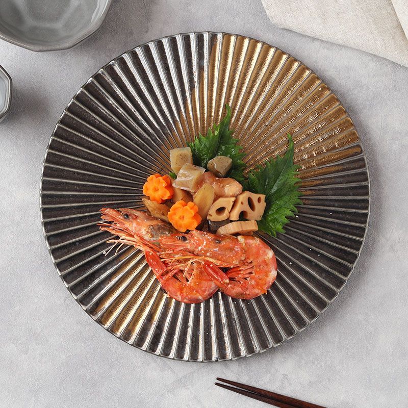 大皿 28.4cm 金吹き Mum