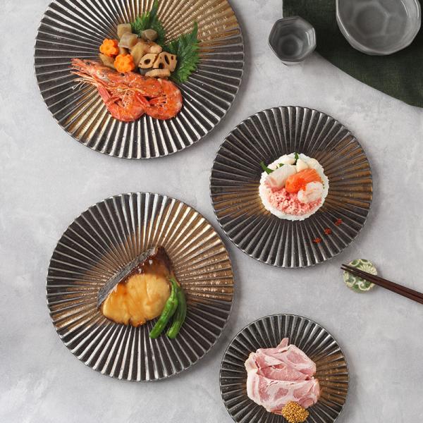 中皿 16.5cm 金吹き Mum