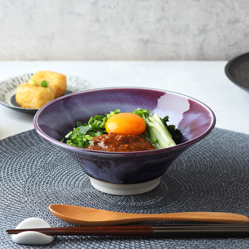 どんぶり ラッパ型 18cm丼ぶり 丼 麺鉢 ボウル 鉢 大鉢 食器 ラーメン