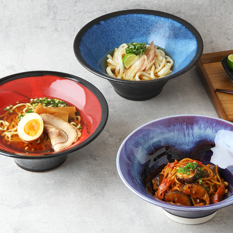 どんぶり ラッパ型 21.5cm丼ぶり 丼 麺鉢 ボウル 鉢 大鉢 食器