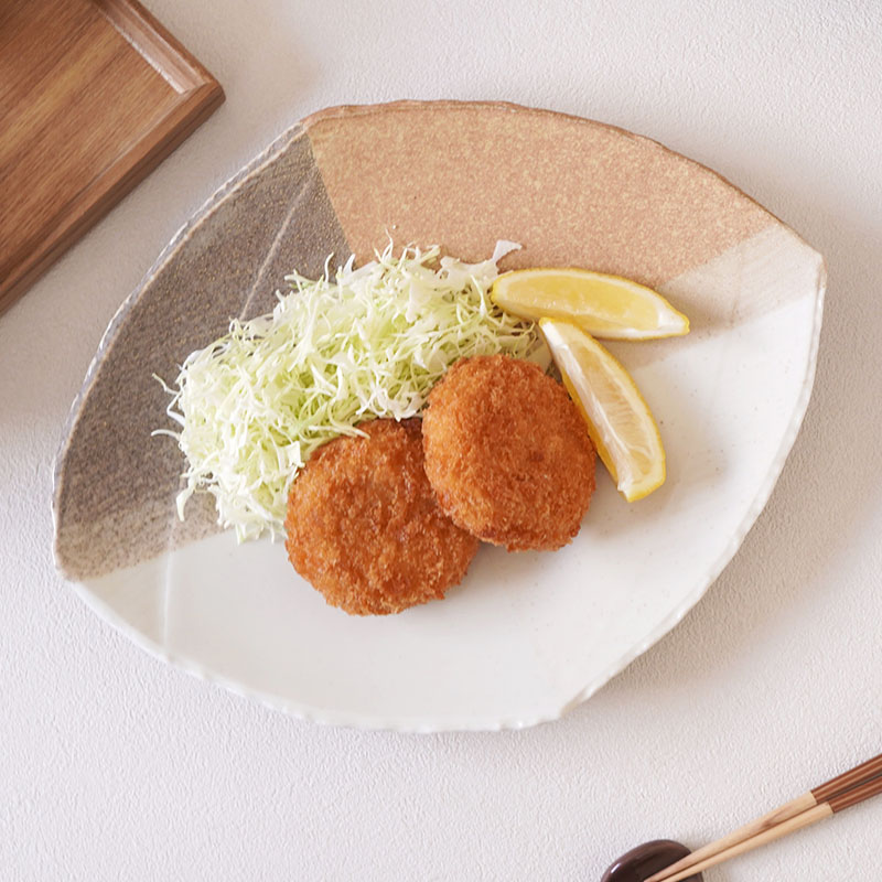 和食器 大皿 30cm 変形菱型 山びこ