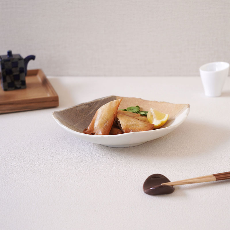 和食器 煮物鉢 21.5cm 変形菱型 山びこ