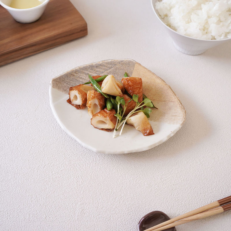 和食器 取り皿 18cm 変形菱型 山びこ