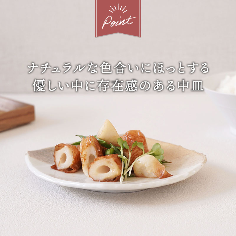 和食器 取り皿 18cm 変形菱型 山びこ