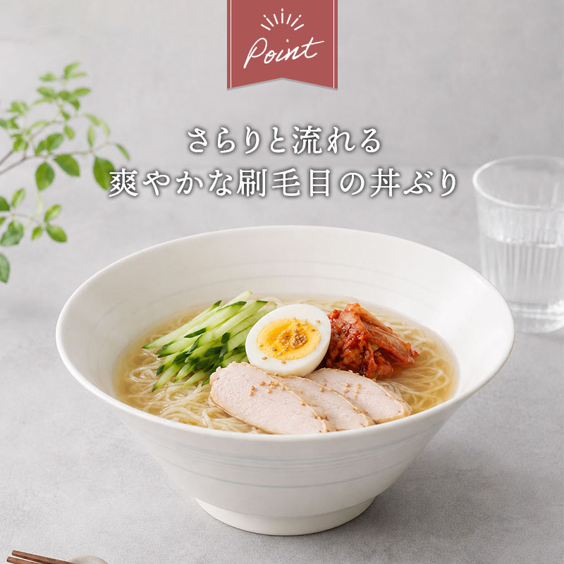 ラーメン丼ぶり 21cm 昇仙 やわらかなラインのモダンなデザイン