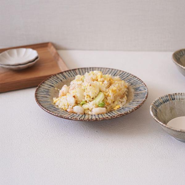 リム型深皿 21.5cm 松葉