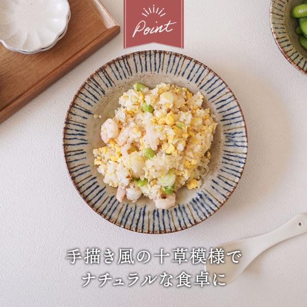 リム型深皿 21.5cm 松葉