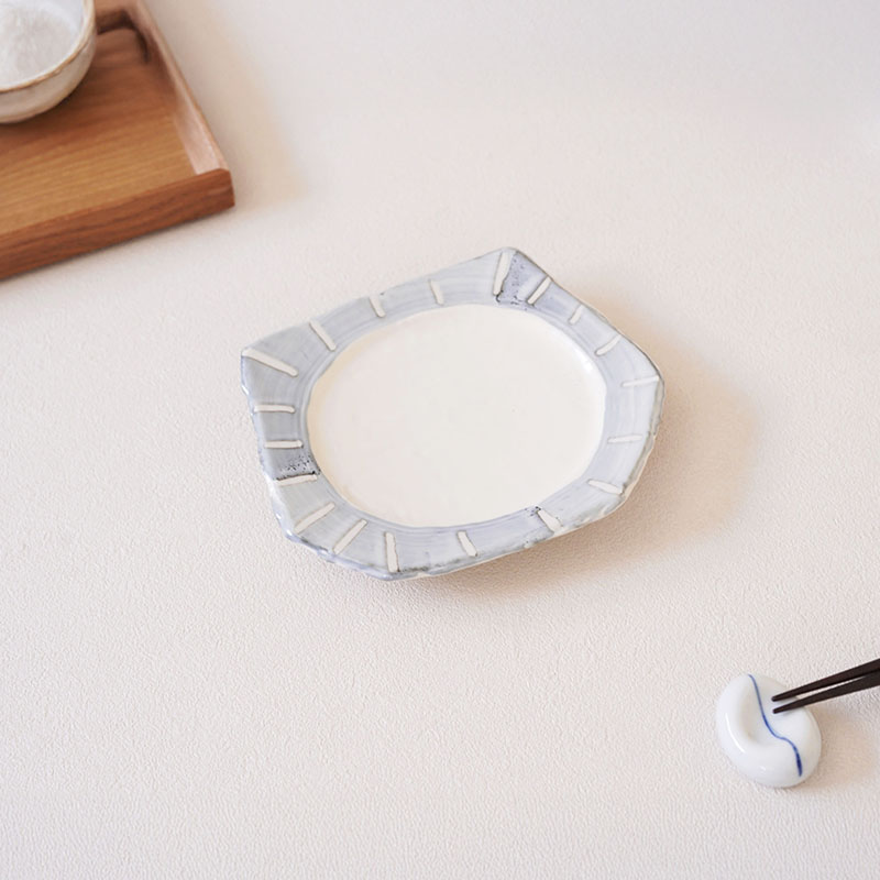 取り皿 16cm 変形 なごみ十草