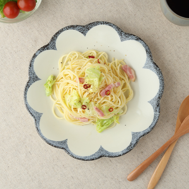 深皿 21.5cm 大皿 24cm 茉莉花 まつりか 花型
