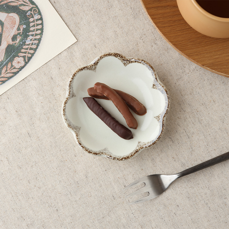 小皿 10.4cm 茉莉花 まつりか 花型