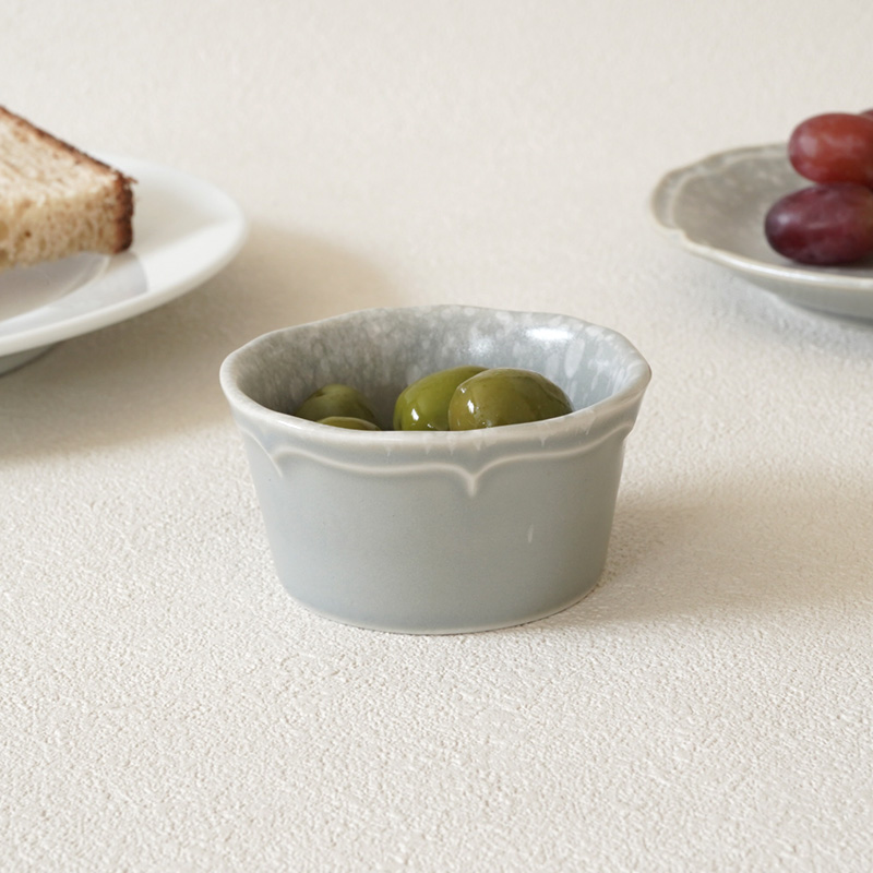 ミニボウル 7cm 細雪 ささめゆき グレー