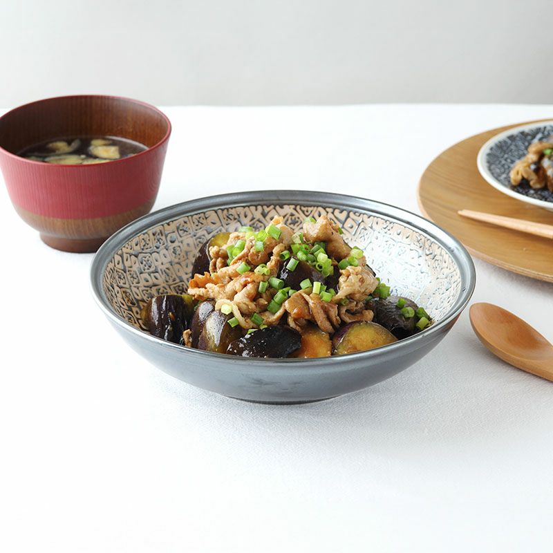 ボウル 21cm こげ茶