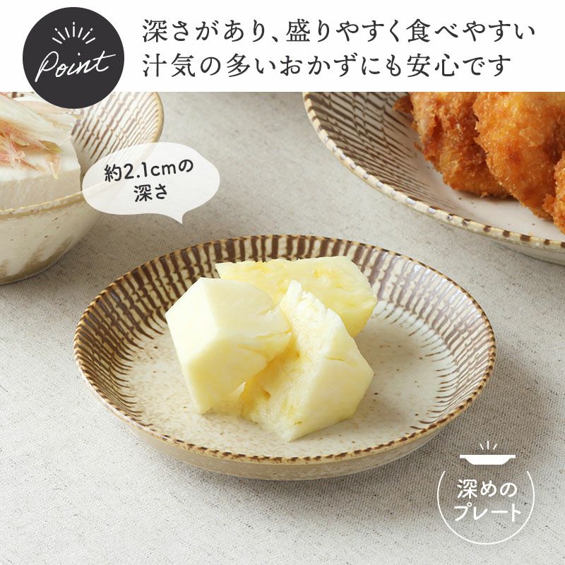 チョコストライプ 皿 プレート 和食器