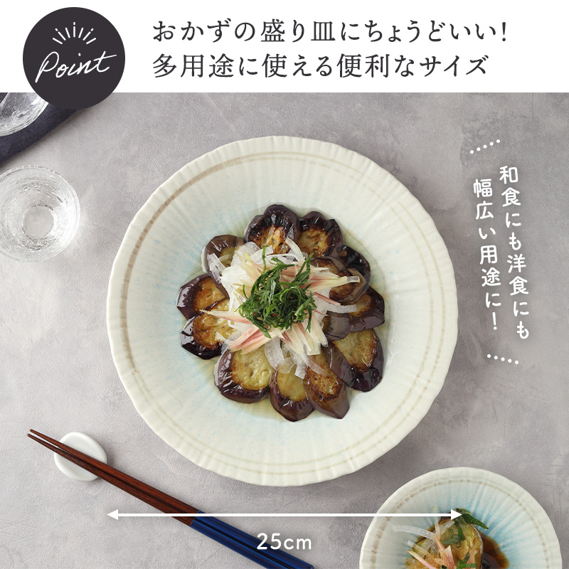 大皿 25cm 雫 和食器 サイズ感